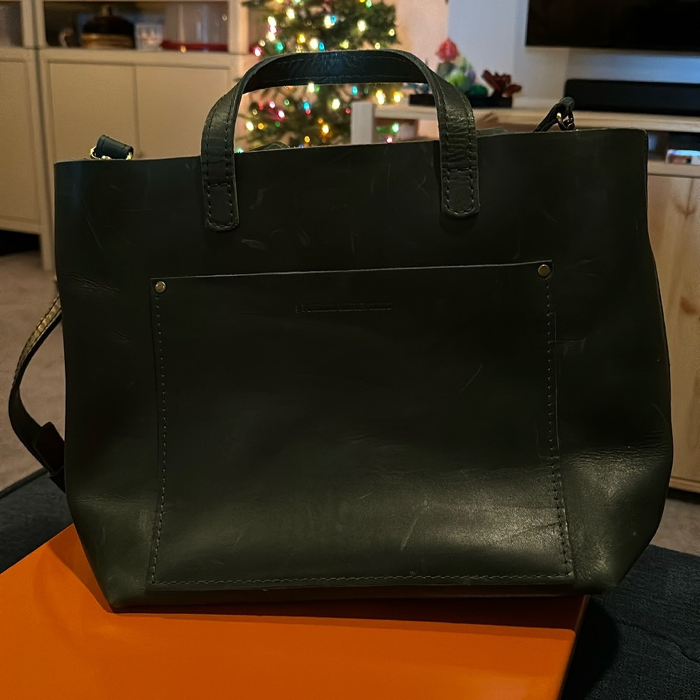 Portland Leather Goods medium crossbod tote